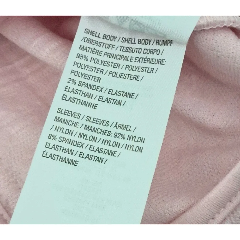 Isaac Mizrahi Live! Jacket* Women's Medium Pink Lace Knit Bomber Jacket Preowned